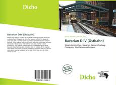 Bavarian D IV (Ostbahn) kitap kapağı