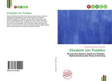 Portada del libro de Elisabeth von Thadden