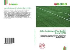 Portada del libro de John Anderson (Footballer Born 1878)