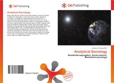 Capa do livro de Analytical Sociology 