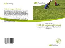 Bookcover of 1962–63 League of Ireland