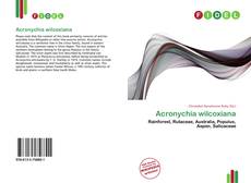 Portada del libro de Acronychia wilcoxiana