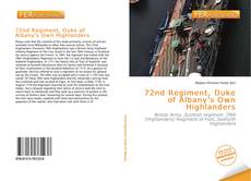 72nd Regiment, Duke of Albany's Own Highlanders的封面