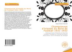 Bookcover of Championnat d'Irlande du Nord de Football 1931-1932