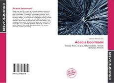 Portada del libro de Acacia boormanii