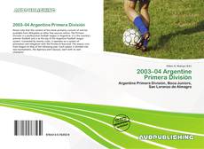 Buchcover von 2003–04 Argentine Primera División