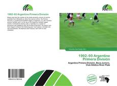 Buchcover von 1992–93 Argentine Primera División