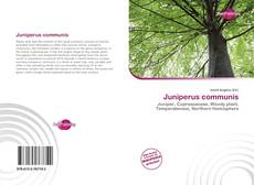 Portada del libro de Juniperus communis