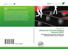 American Cinema Editors Awards 2007 kitap kapağı