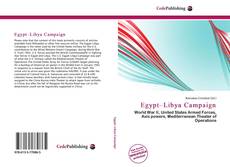 Обложка Egypt–Libya Campaign