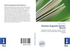 Bookcover of Charles Augustin Sainte-Beuve