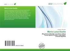 Bookcover of María Luisa Ozaita