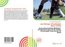 Jan Berger (Footballer Born 1976)的封面