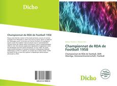 Capa do livro de Championnat de RDA de Football 1958 