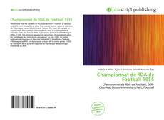 Bookcover of Championnat de RDA de Football 1955