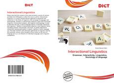 Capa do livro de Interactional Linguistics 