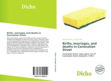 Capa do livro de Births, marriages, and deaths in Coronation Street 