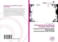 Capa do livro de Championnat de RDA de Football 1949-1950 