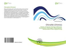 Copertina di Chiralité (Chimie)