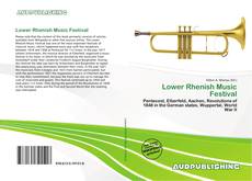 Buchcover von Lower Rhenish Music Festival