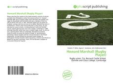 Bookcover of Howard Marshall (Rugby Player)
