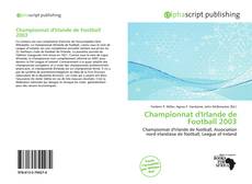 Bookcover of Championnat d'Irlande de Football 2003