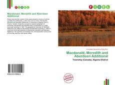 Portada del libro de Macdonald, Meredith and Aberdeen Additional