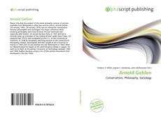 Arnold Gehlen kitap kapağı