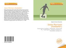 Capa do livro de Jason Morrison (footballer) 