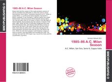 1985–86 A.C. Milan Season kitap kapağı
