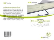 Capa do livro de Civil and Public Services Union 