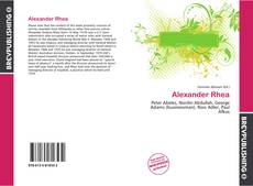 Portada del libro de Alexander Rhea