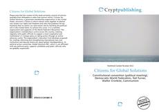 Capa do livro de Citizens for Global Solutions 