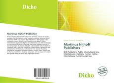 Buchcover von Martinus Nijhoff Publishers