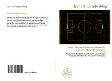 Portada del libro de Joe Barton (soccer)