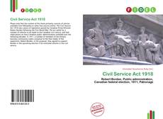 Bookcover of Civil Service Act 1918