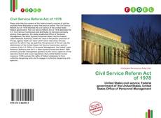 Bookcover of Civil Service Reform Act of 1978