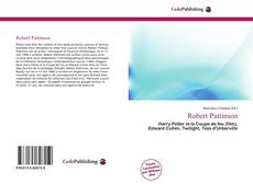 Bookcover of Robert Pattinson