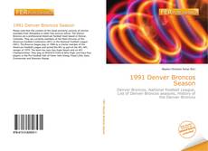 Bookcover of 1991 Denver Broncos Season