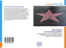 Buchcover von John Bailey (Cinematographer)