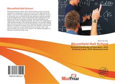 Buchcover von Bloomfield Hall School