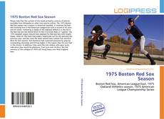 Capa do livro de 1975 Boston Red Sox Season 