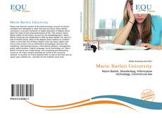 Bookcover of Marin Barleti University