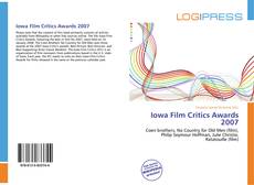 Capa do livro de Iowa Film Critics Awards 2007 