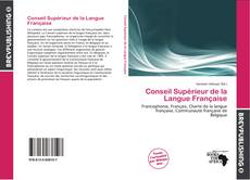 Conseil Supérieur de la Langue Française kitap kapağı