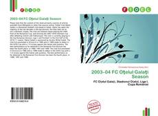 Bookcover of 2003–04 FC Oţelul Galaţi Season