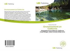 Bookcover of Environnement en Californie