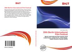 Bookcover of 39th Berlin International Film Festival