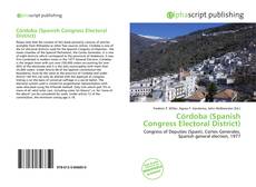 Borítókép a  Córdoba (Spanish Congress Electoral District) - hoz