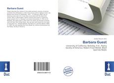 Buchcover von Barbara Guest